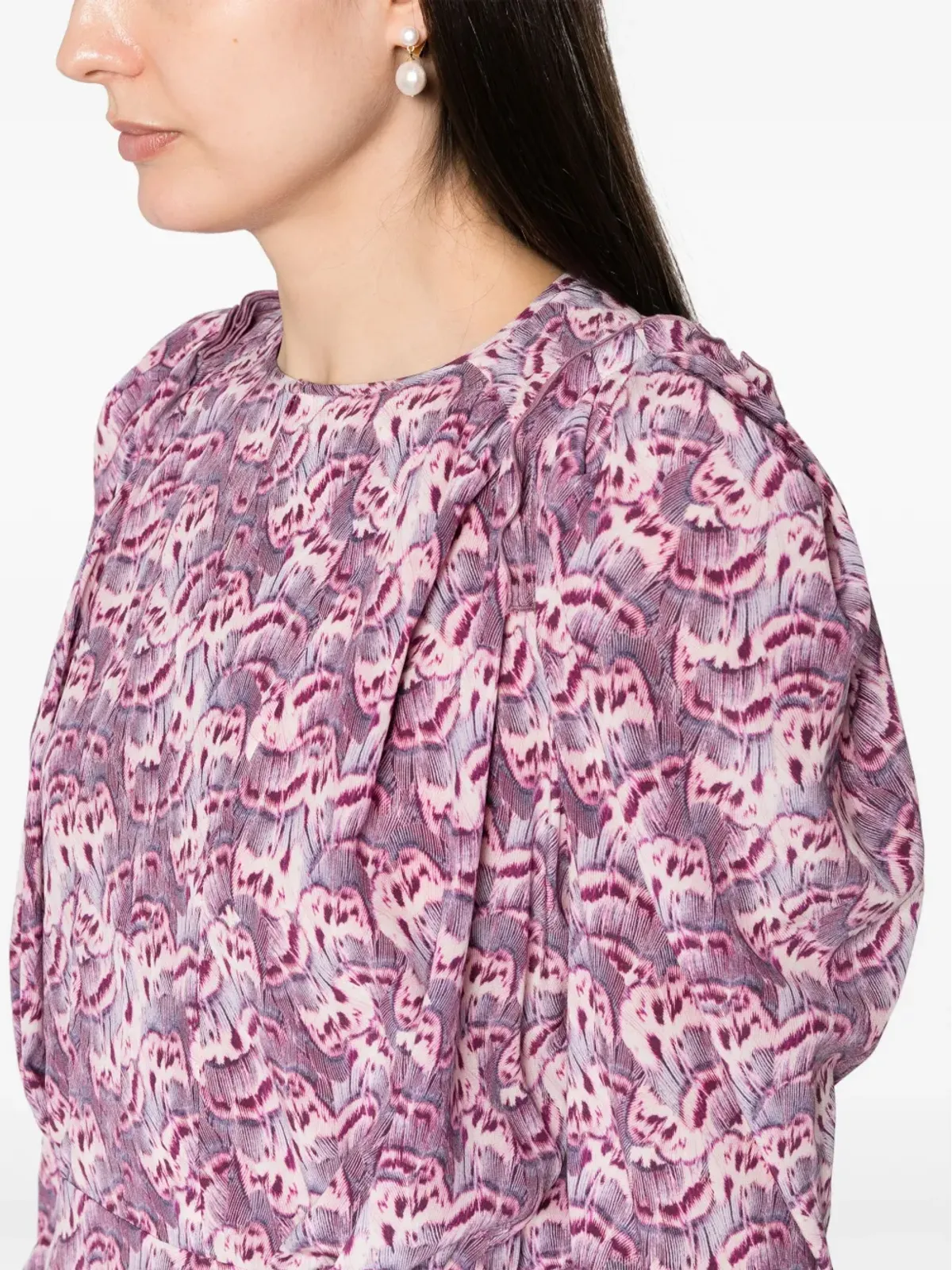 ISABEL MARANT Zarga グラフィックプリント ブラウス - 画像5