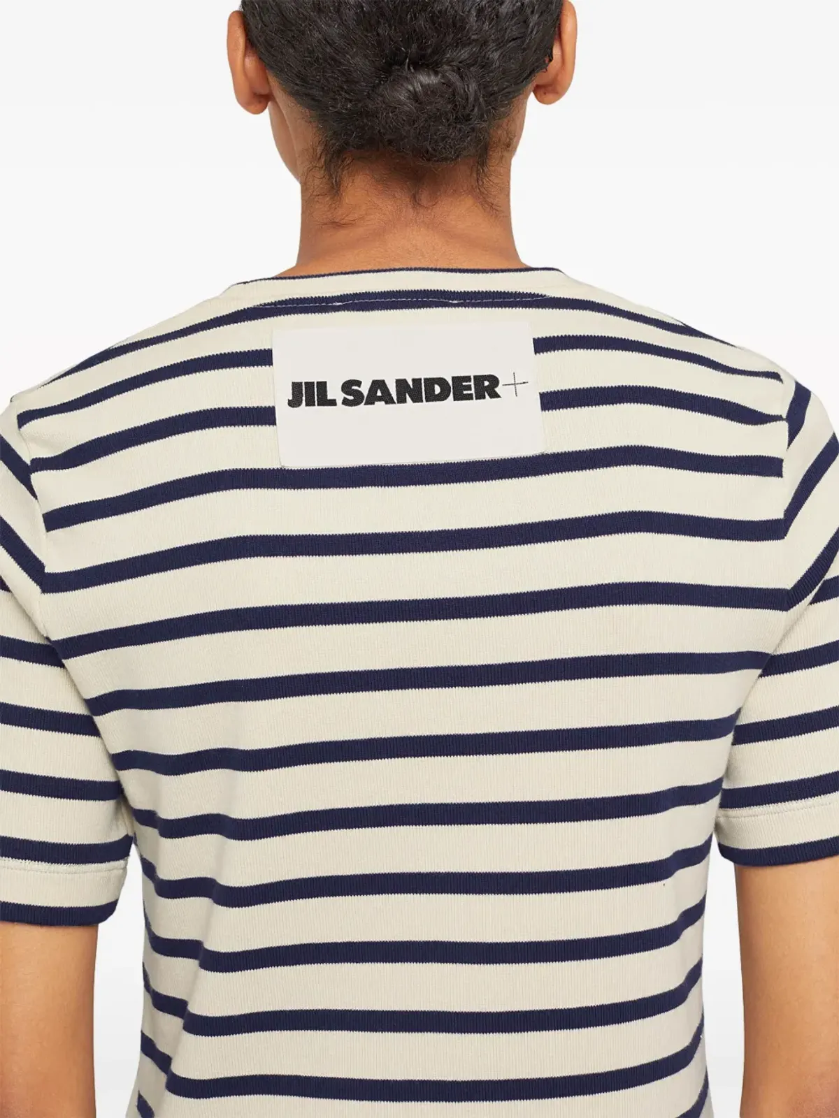 Jil Sander ストライプ入りコットン Tシャツ - ホワイト - 画像5