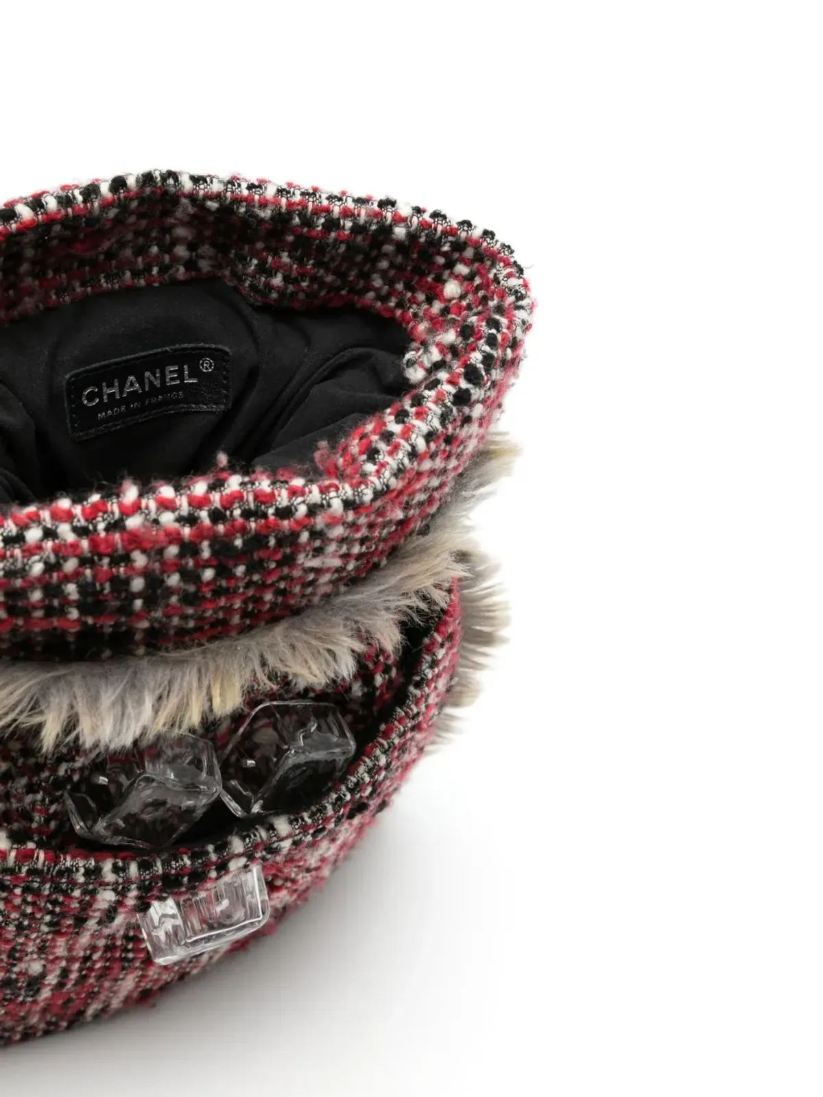 CHANEL ビンテージ 2010年 ホットウォーターボトル ツイード クロスボディ バッグ マルチカラー - 画像5