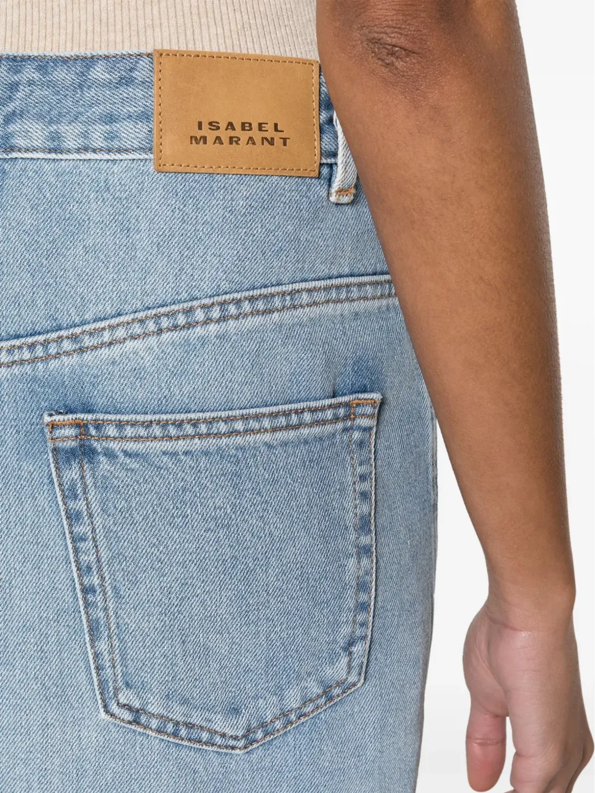 ISABEL MARANT ジュリシア デニム ミディスカート ブルー - 画像5