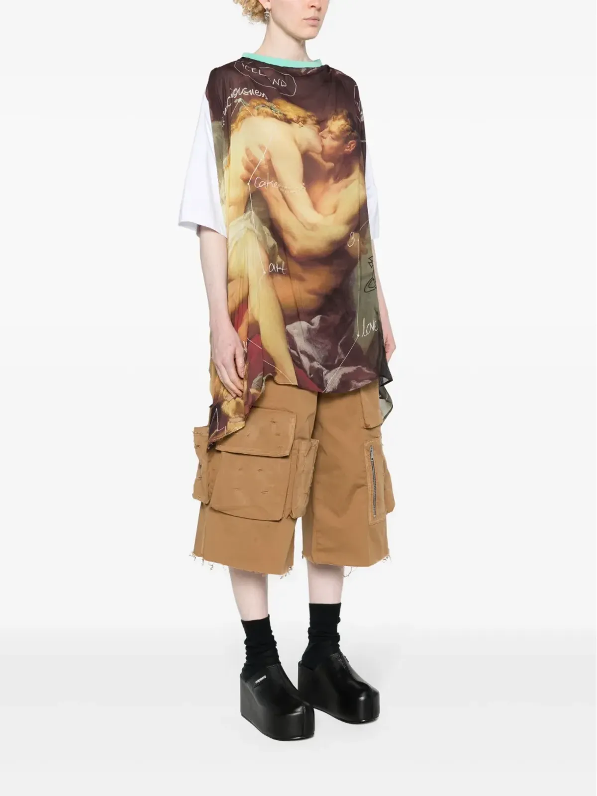 Vivienne Westwood Kiss Swing Tシャツ - ニュートラルカラー - 画像3