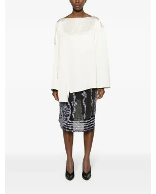 Jil Sander シームディテール クレープ ブラウス - サムネイル2