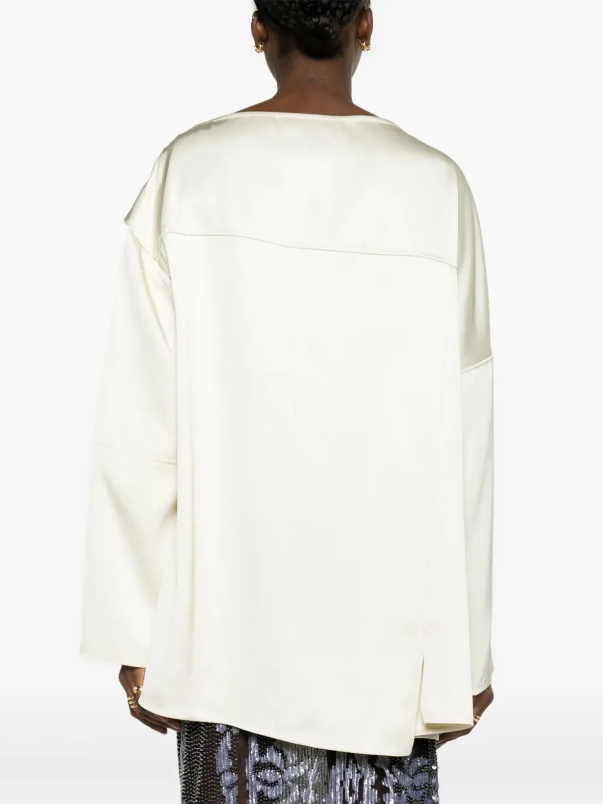 Jil Sander シームディテール クレープ ブラウス - 画像4