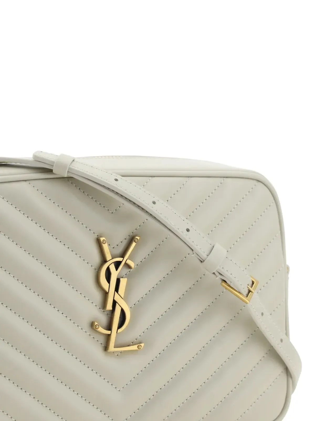 Saint Laurent Lou キルティング クロスボディバッグ - ニュートラルカラー - 画像4