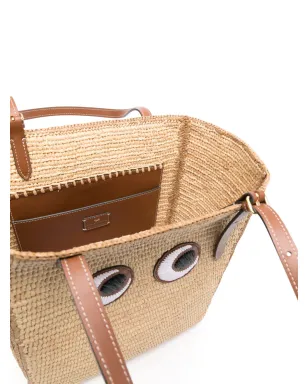 Anya Hindmarch Eyes raffia トートバッグ - サムネイル3