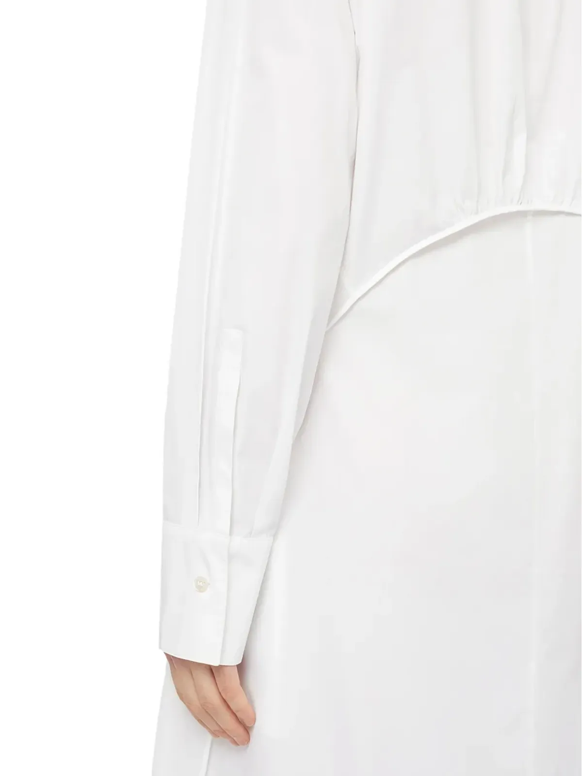 Jil Sander コットンシャツドレス（ホワイト） - 画像5