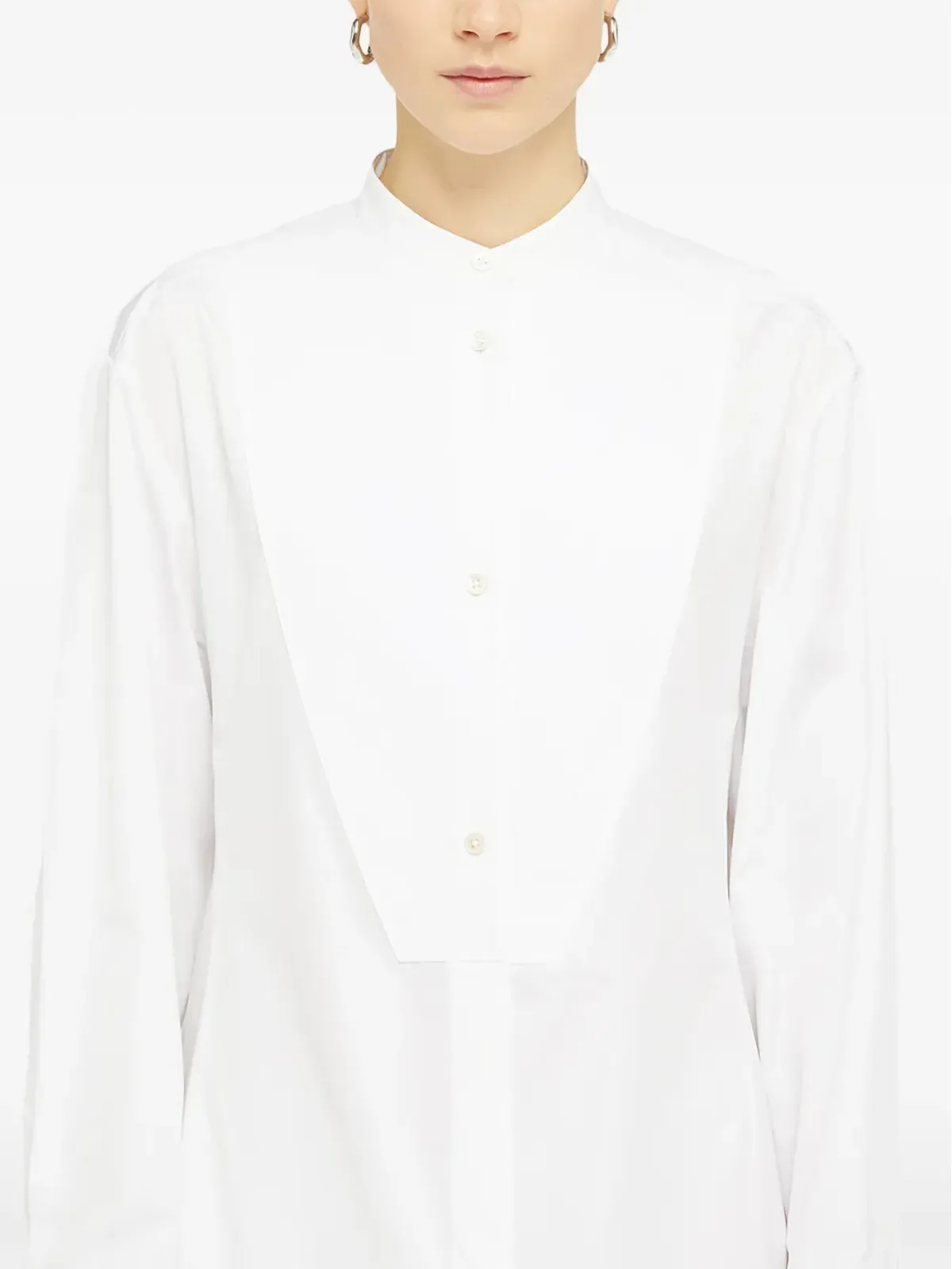 Jil Sander コットンシャツドレス（ホワイト） - 画像3
