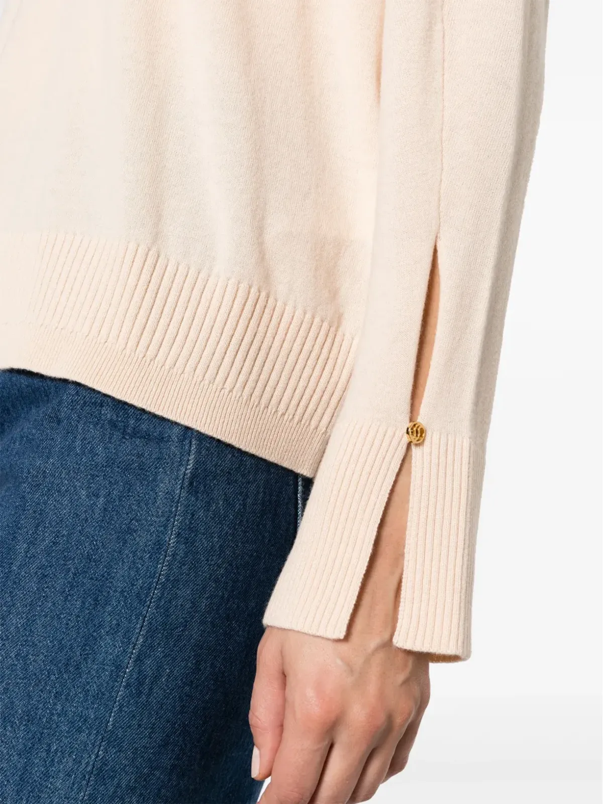 Stella McCartney クルーネック長袖ニットセーター - ピンク - 画像5