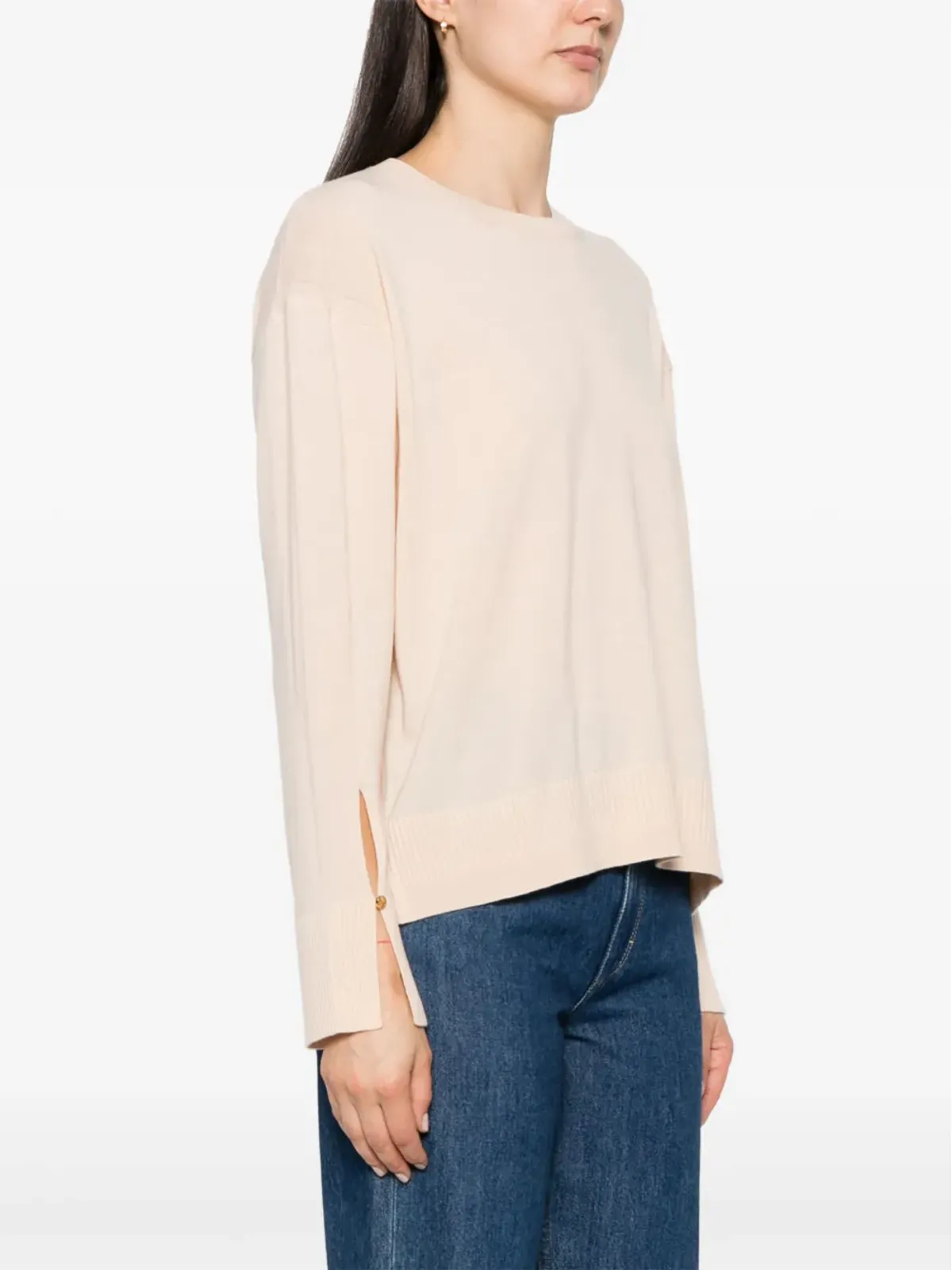 Stella McCartney クルーネック長袖ニットセーター - ピンク - 画像3
