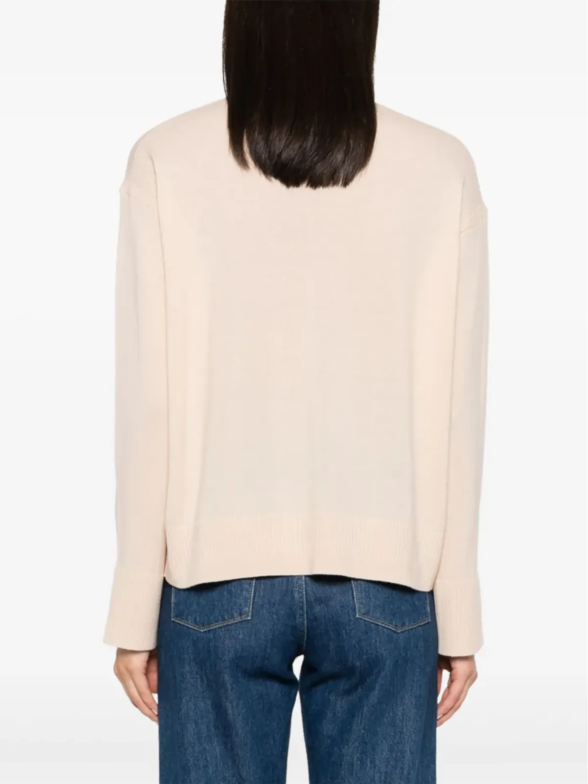 Stella McCartney クルーネック長袖ニットセーター - ピンク - 画像4