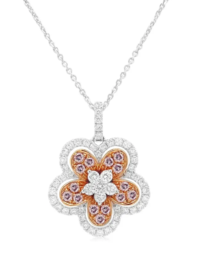 HYT Jewelry HYT Jewelry 18kt ローズゴールド フラワー ダイヤ ネックレスの商品画像