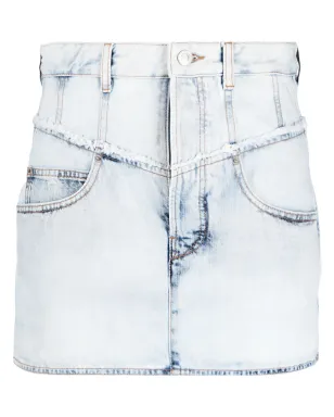 ISABEL MARANT Narjis ほつれ加工デニムミニスカート - ブルー - サムネイル1