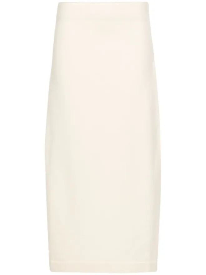 Jil Sander Jil Sander アシンメトリック ウール ミディスカート - ナチュラルカラーの商品画像