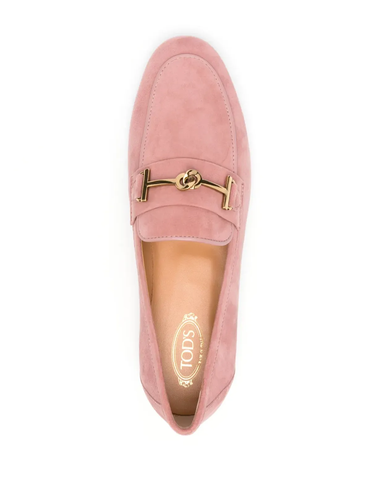 Tod's Gommino Driving スエード ローファー ピンク - 画像4