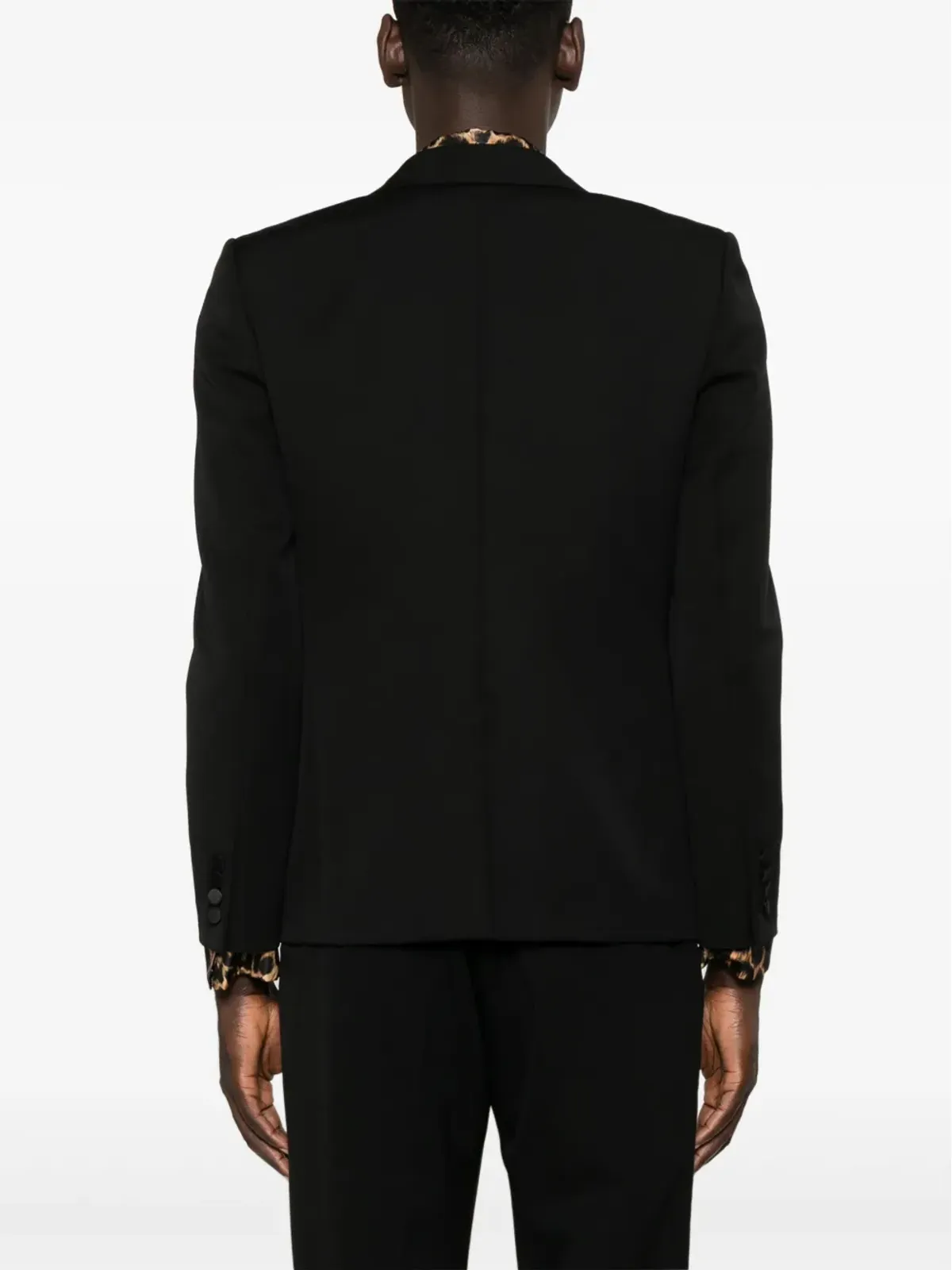 Saint Laurent タキシードジャケット グレイン・ド・プードル - ブラック - 画像4