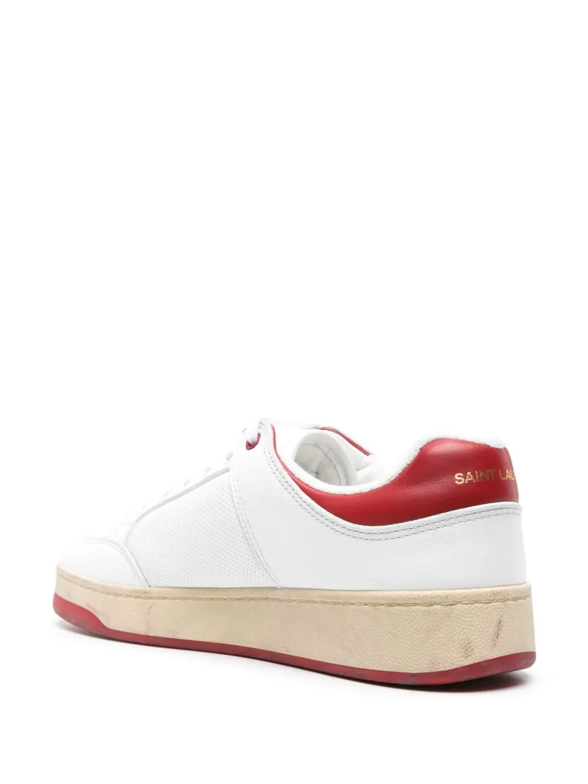 Saint Laurent SL/61 レザー スニーカー - ホワイト - 画像3