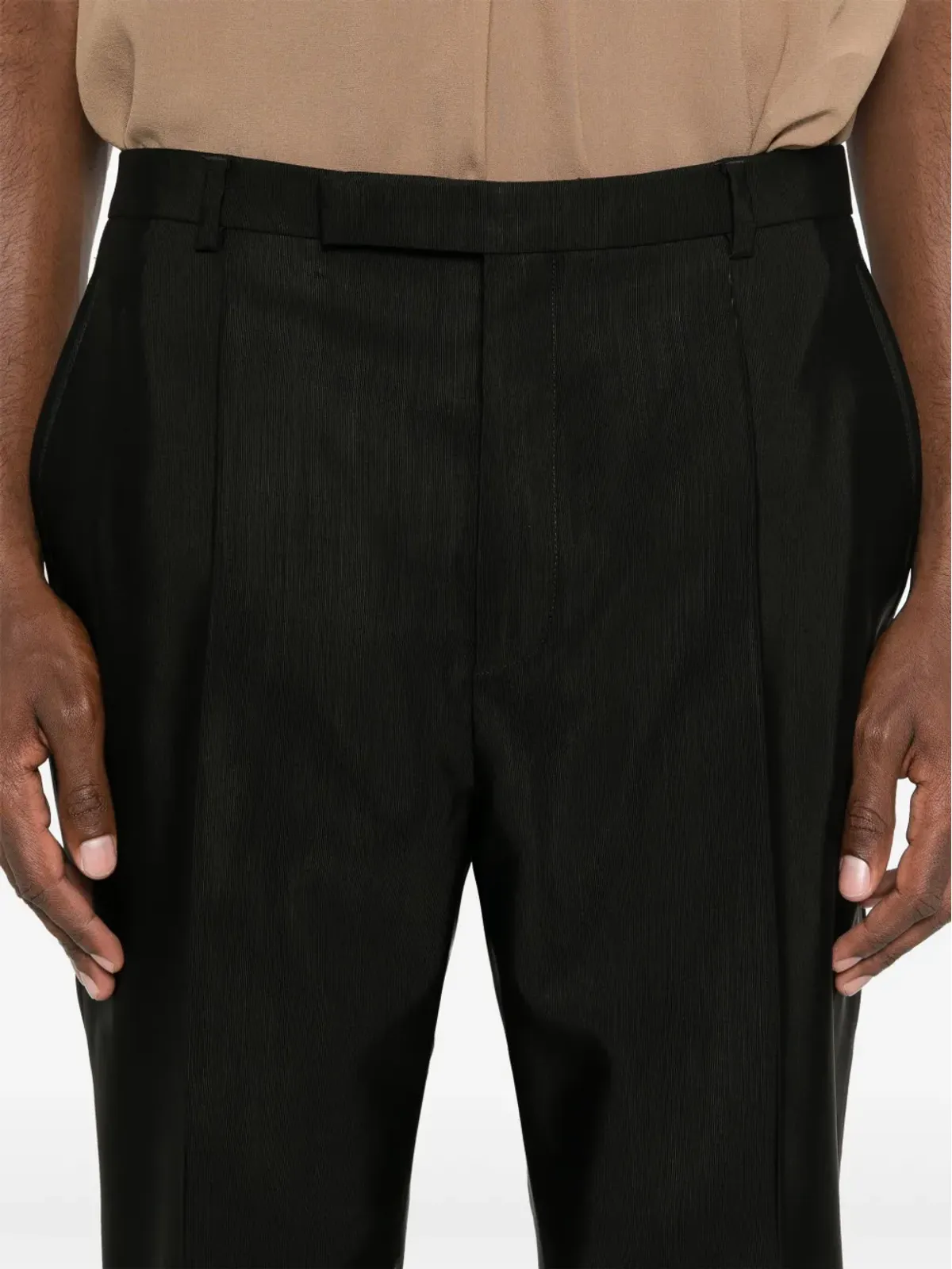 Saint Laurent ハイウエスト テーラード トラウザー - ブラック - 画像5