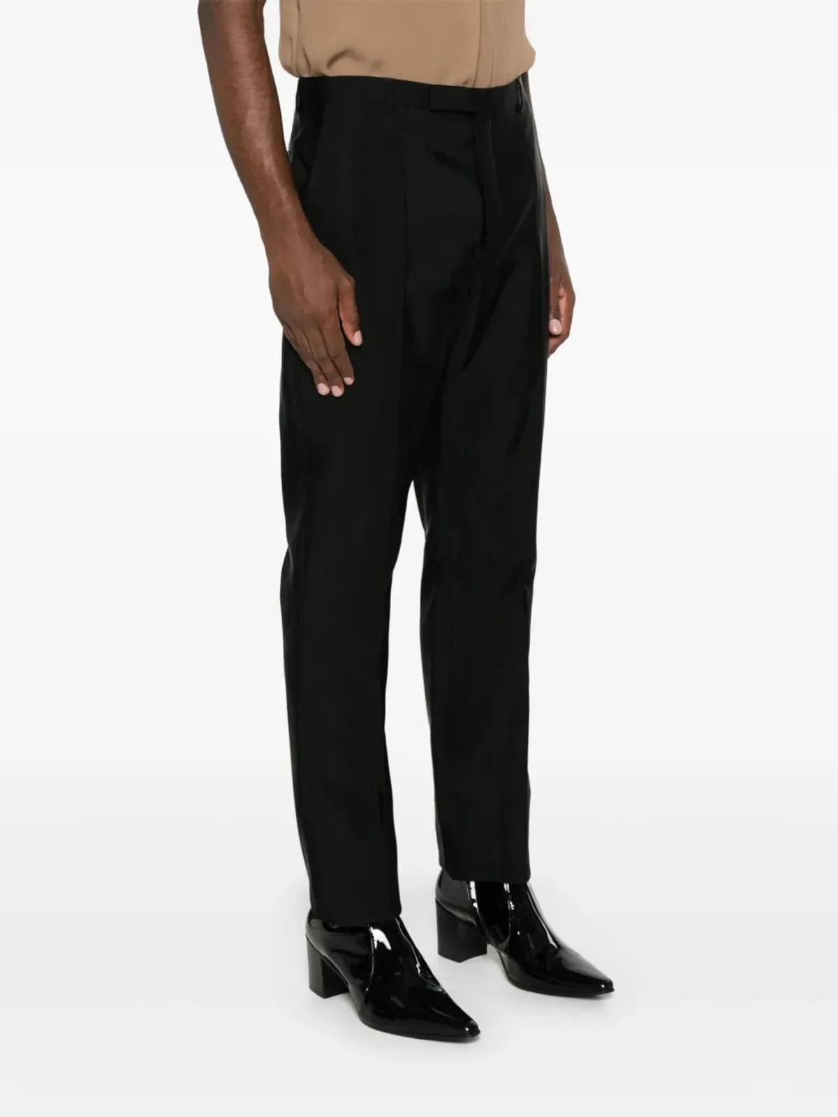 Saint Laurent ハイウエスト テーラード トラウザー - ブラック - 画像3