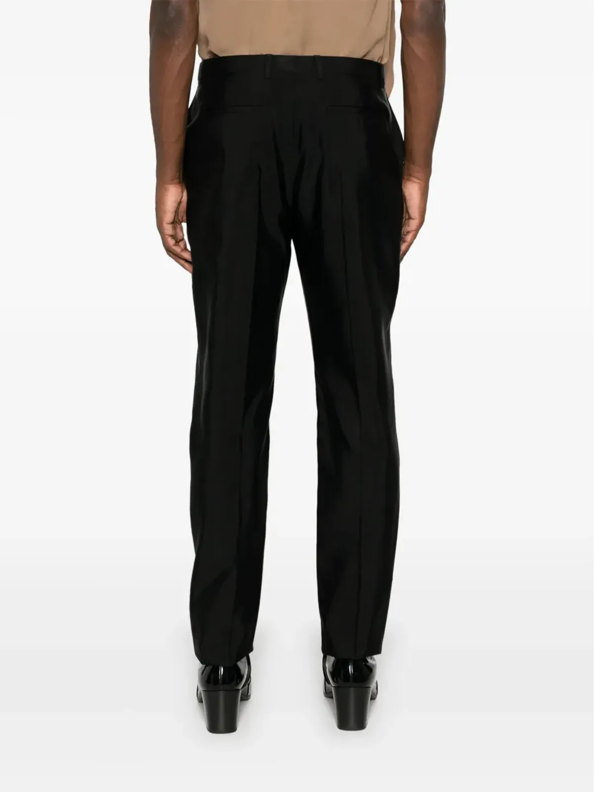 Saint Laurent ハイウエスト テーラード トラウザー - ブラック - 画像4