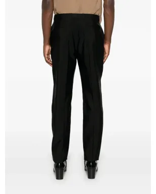 Saint Laurent ハイウエスト テーラード トラウザー - ブラック - サムネイル4