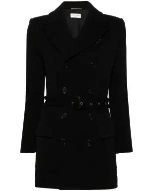 Saint Laurent サハリエンヌ ノッチド・ラペル ブレザー - ブラック - サムネイル1