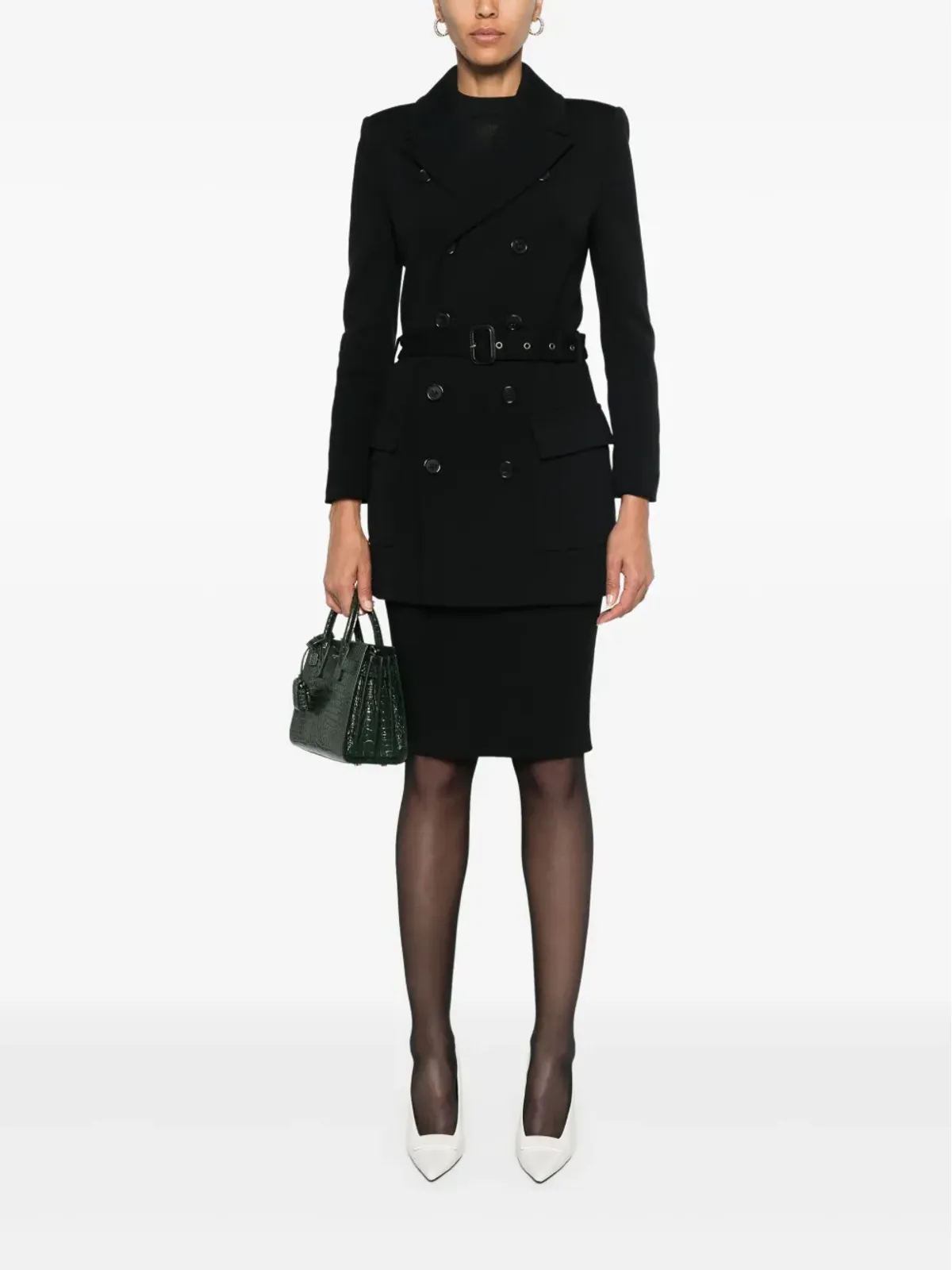 Saint Laurent サハリエンヌ ノッチド・ラペル ブレザー - ブラック - 画像2