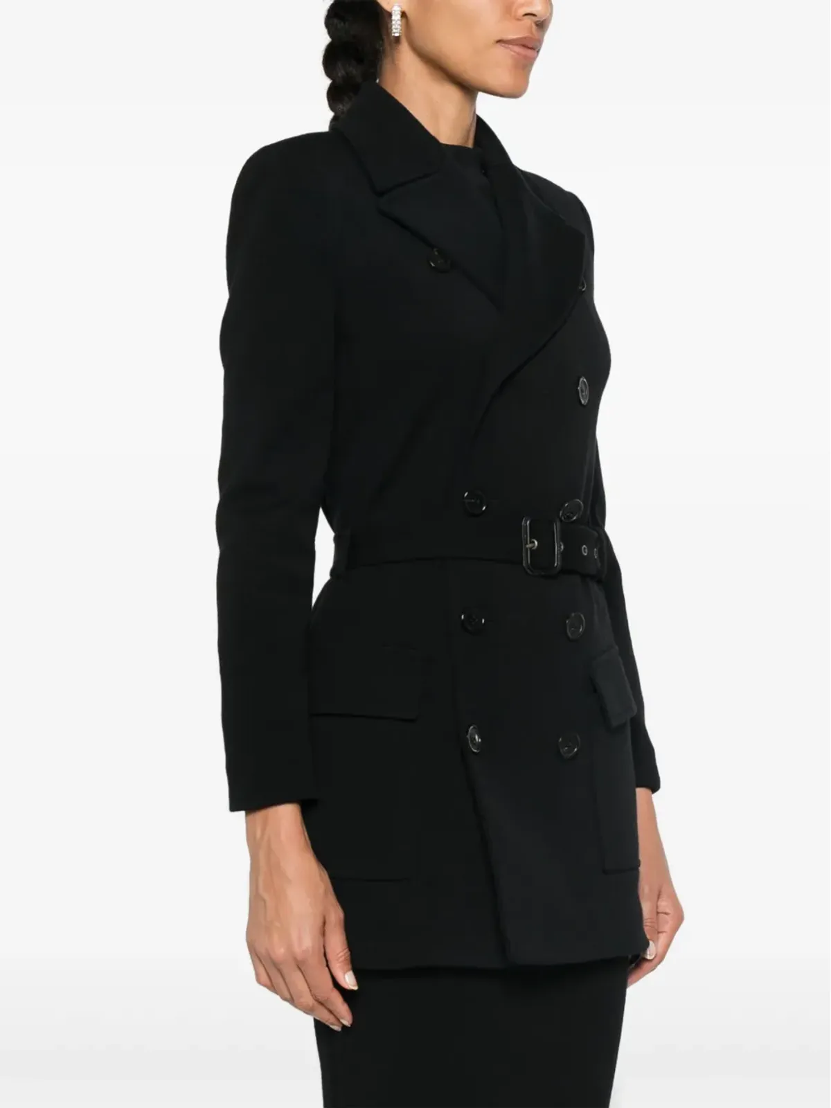 Saint Laurent サハリエンヌ ノッチド・ラペル ブレザー - ブラック - 画像3