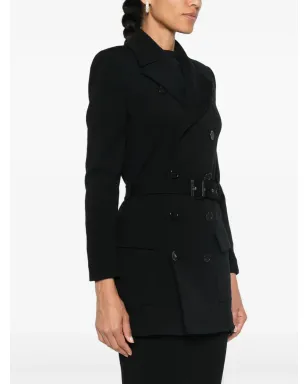 Saint Laurent サハリエンヌ ノッチド・ラペル ブレザー - ブラック - サムネイル3