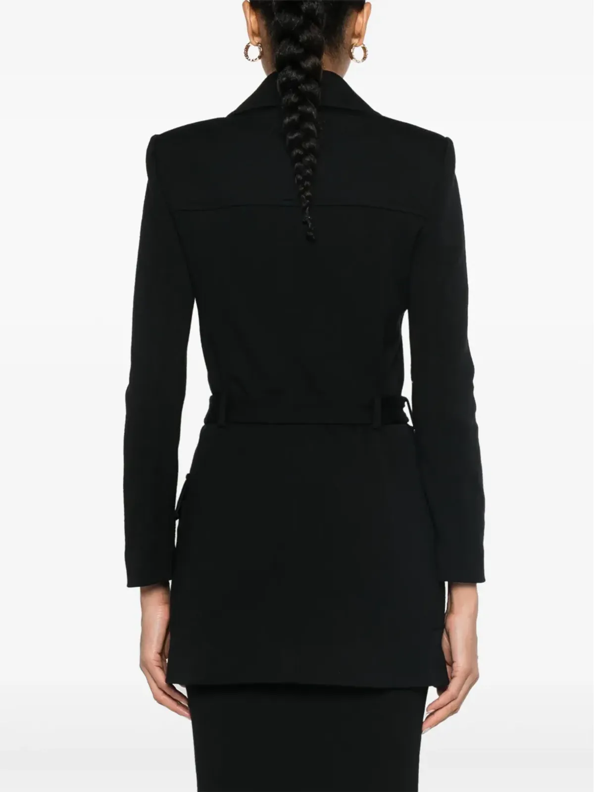 Saint Laurent サハリエンヌ ノッチド・ラペル ブレザー - ブラック - 画像4