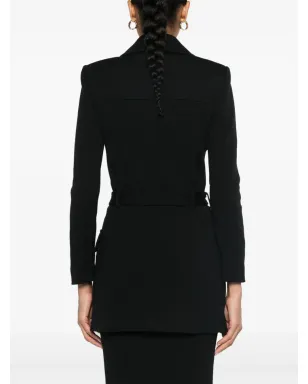 Saint Laurent サハリエンヌ ノッチド・ラペル ブレザー - ブラック - サムネイル4