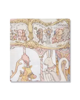Atelier Choux Carré & Satin Carousel ビブセット（2枚組） - White - サムネイル5