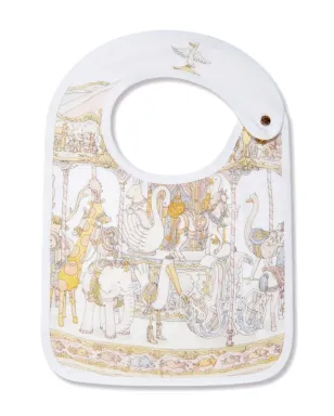 Atelier Choux Carré & Satin Carousel ビブセット（2枚組） - White - サムネイル2