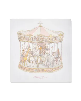 Atelier Choux Carré & Satin Carousel ビブセット（2枚組） - White - サムネイル4