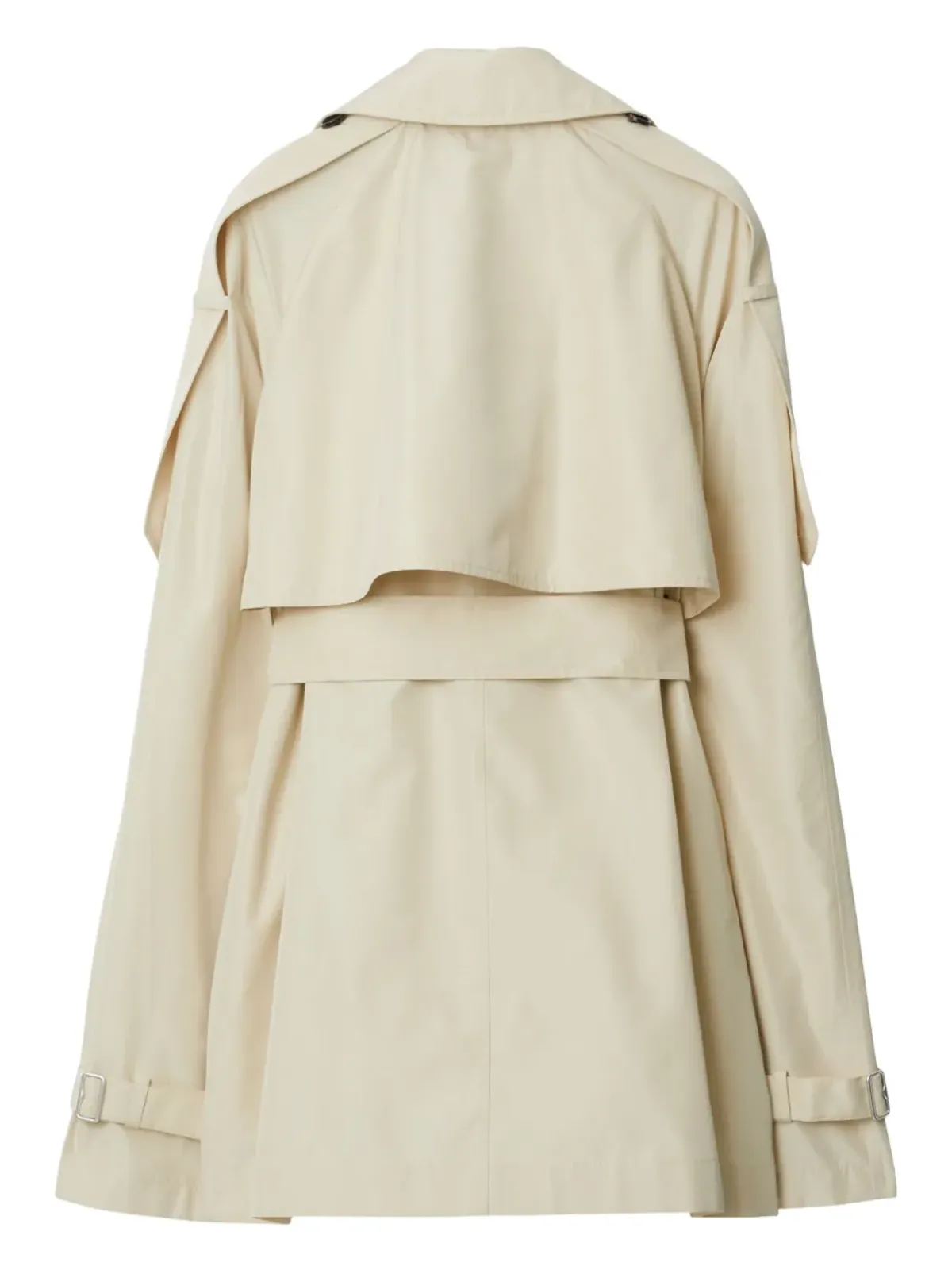 Burberry ショート シルク トレンチコート - 画像5