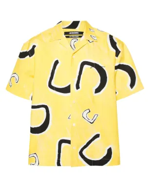 Jacquemus La Chemise Jean コットンシャツ イエロー - サムネイル1