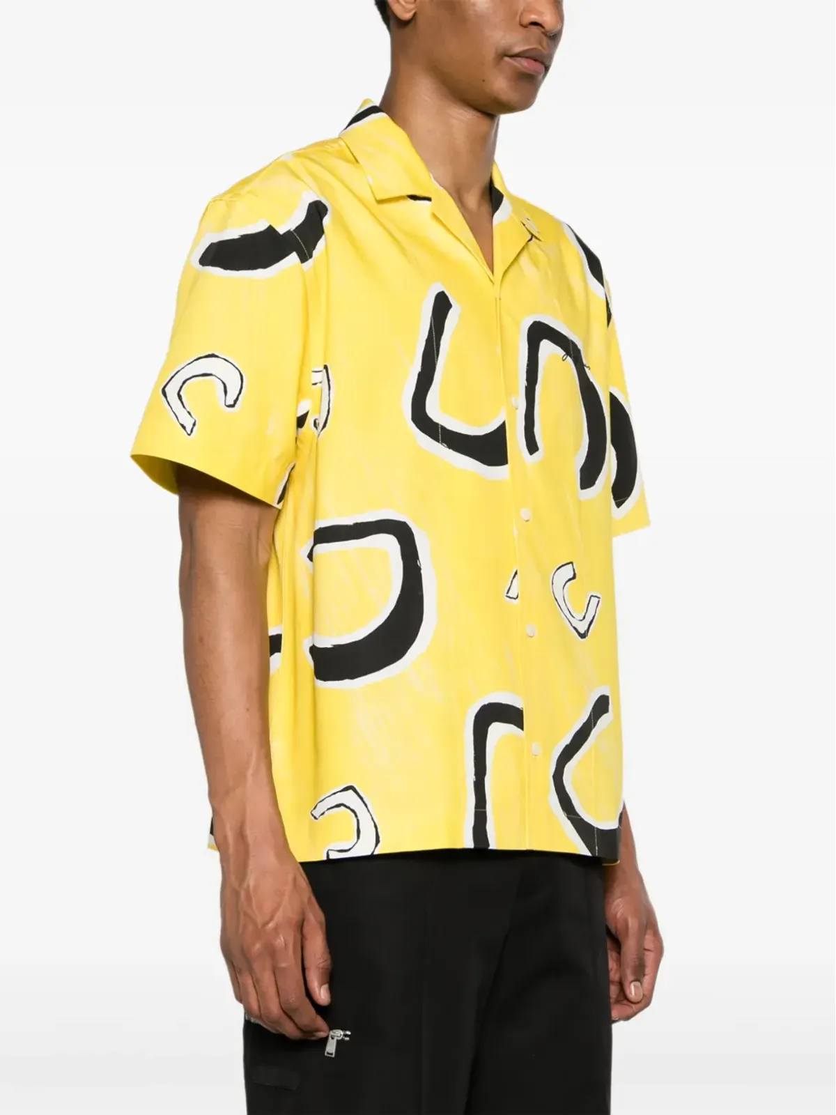 Jacquemus La Chemise Jean コットンシャツ イエロー - 画像3