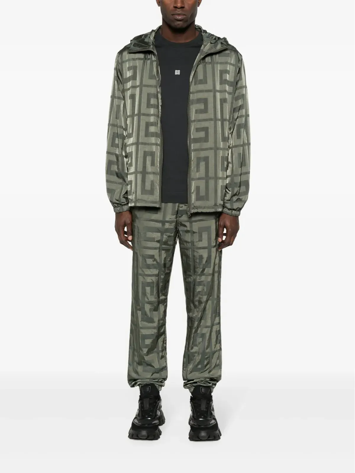Givenchy 4Gモチーフのタフタジャケット グリーン - 画像2
