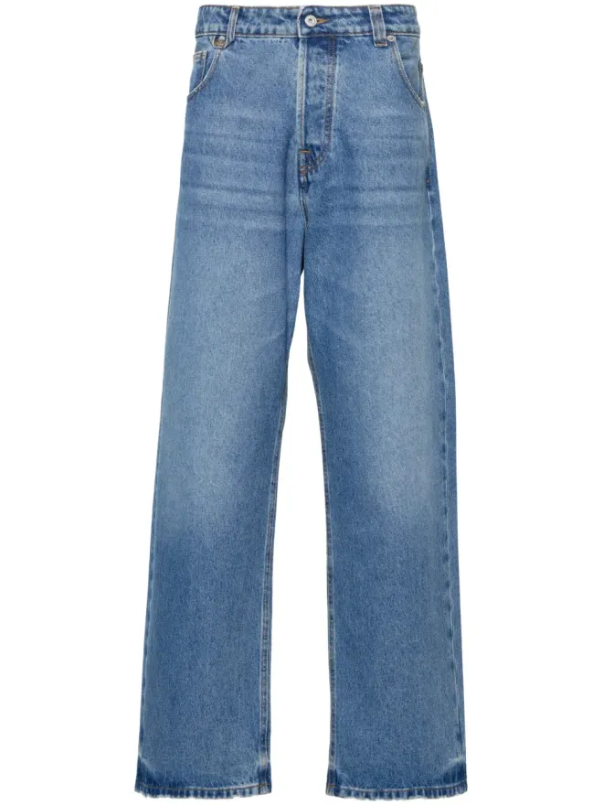JACQUEMUS Jacquemus Le de Nîmes ワイドレッグジーンズ ブルーの商品画像
