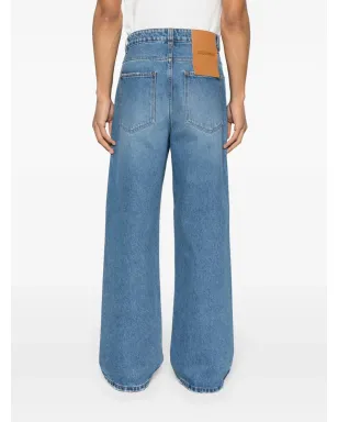 Jacquemus Le de Nîmes ワイドレッグジーンズ ブルー - サムネイル4