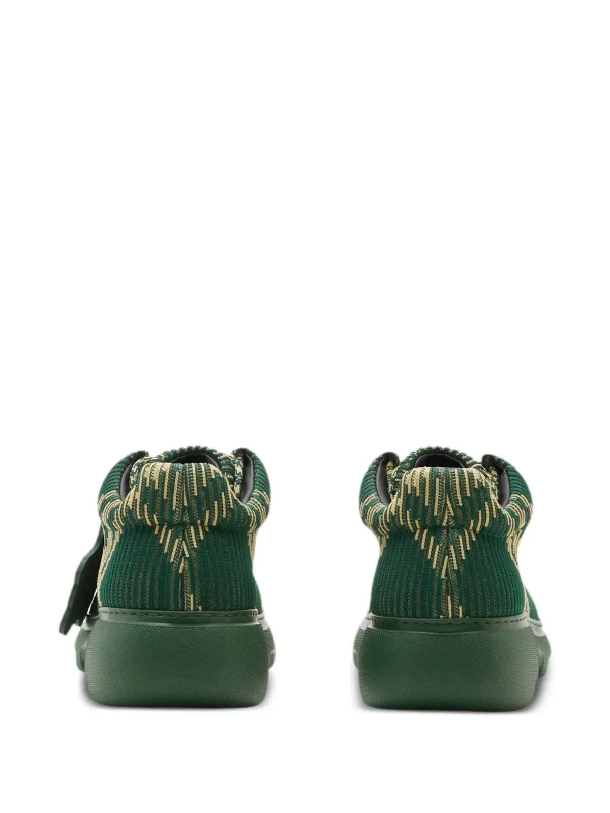 Burberry EKD チェック柄ダービーシューズ - グリーン - 画像3