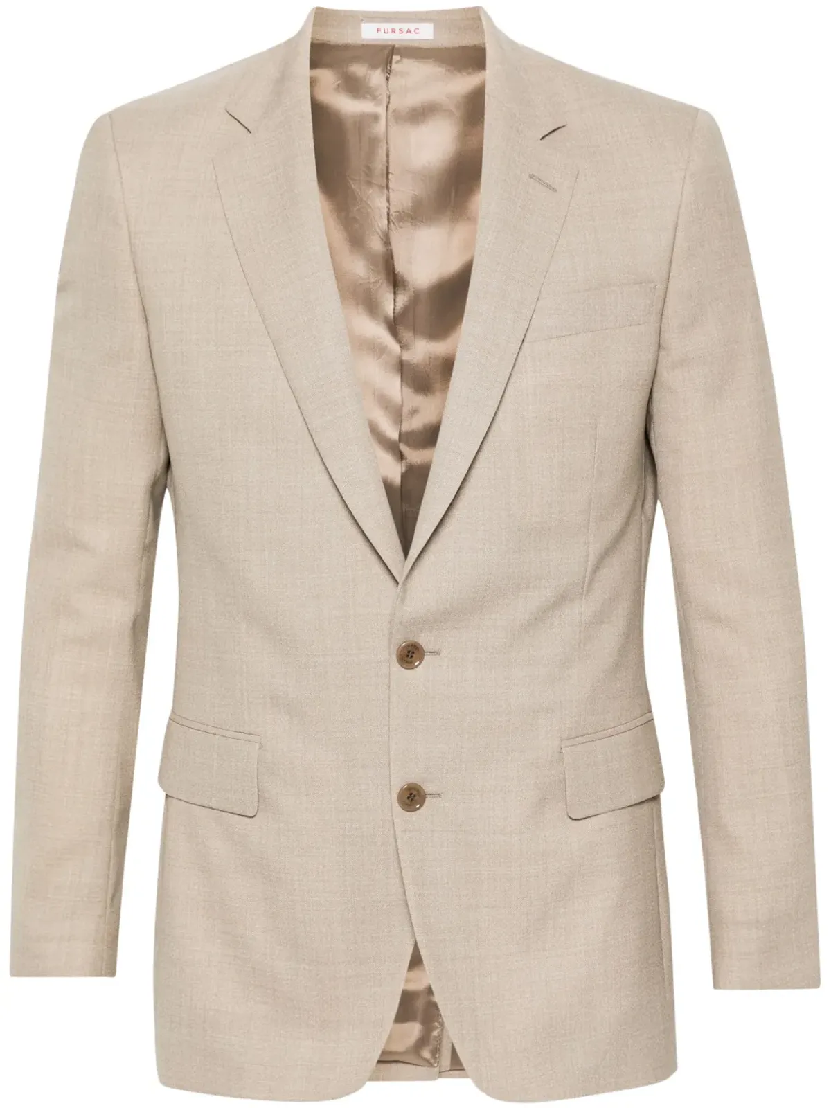 FURSAC mélange virgin-wool blazer - Neutrals - 画像1