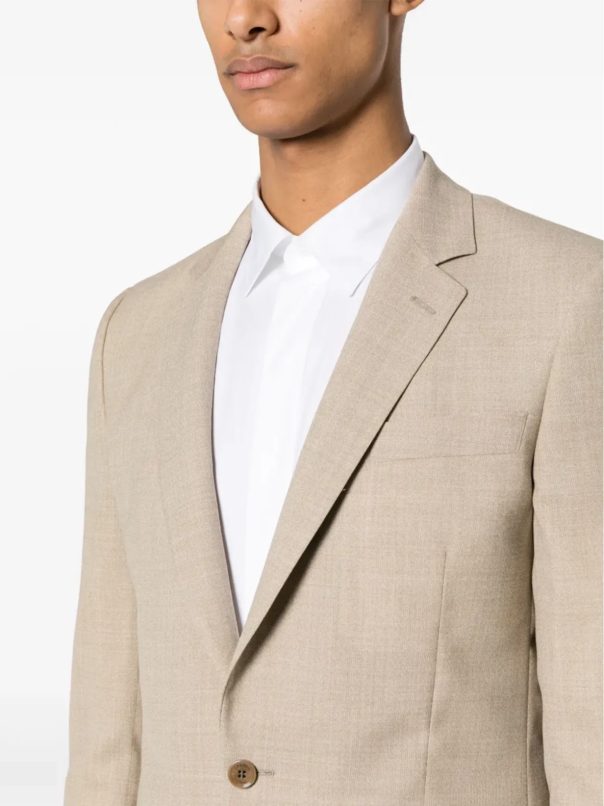 FURSAC mélange virgin-wool blazer - Neutrals - 画像5