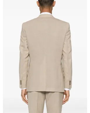 FURSAC mélange virgin-wool blazer - Neutrals - サムネイル4