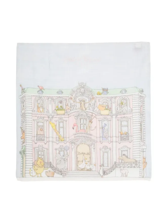 Atelier Choux Atelier Choux Mansion オーガニックコットン スワドル - Blueの商品画像