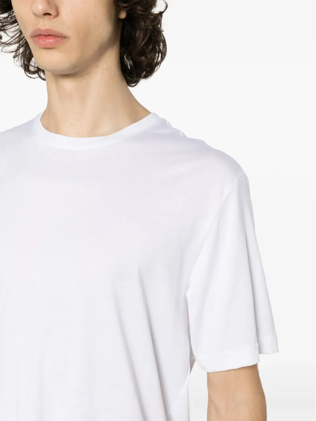 Hanro クルーネック コットンTシャツ - 画像5