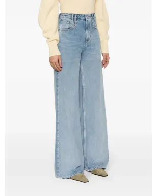 ISABEL MARANT レモニー ワイドレッグジーンズ ブルー - サムネイル3