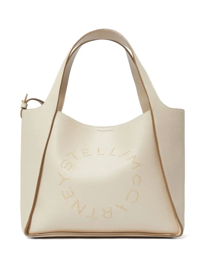 Stella McCartney Stella McCartney ロゴアップリケ トートバッグ - ニュートラルカラーの商品画像