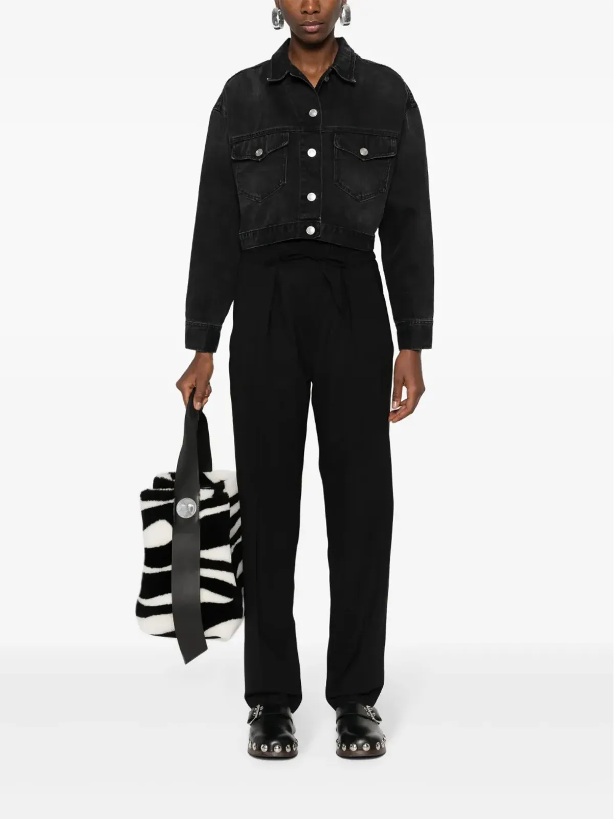 ISABEL MARANT Liska ドローストリングウエストパンツ - ブラック - 画像2