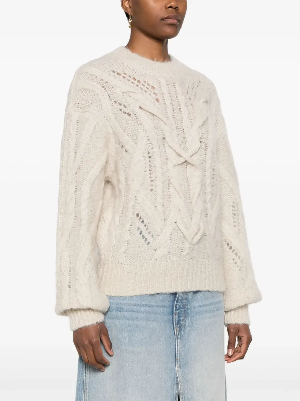 ISABEL MARANT Eline チャンキー ジャンパー - ニュートラルカラー - 画像3