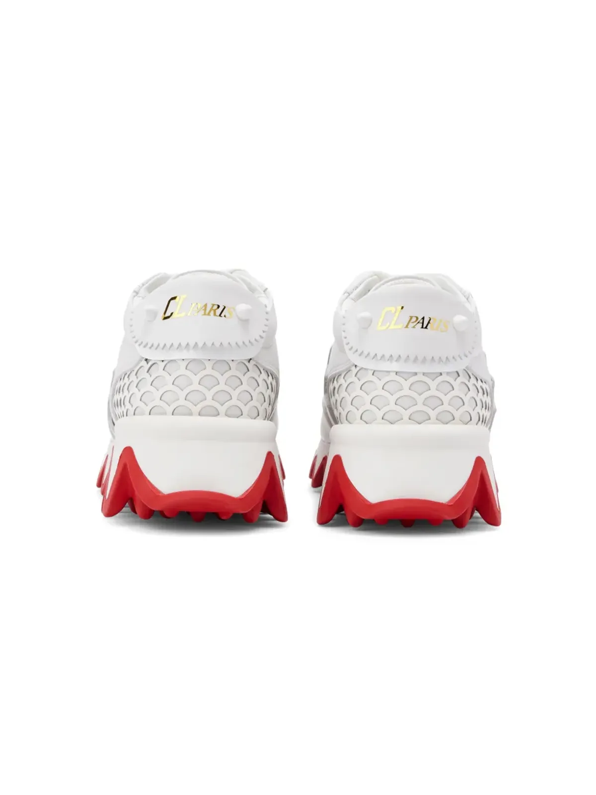 Christian Louboutin Kids ミニ シャーク レザー スニーカー - 画像3